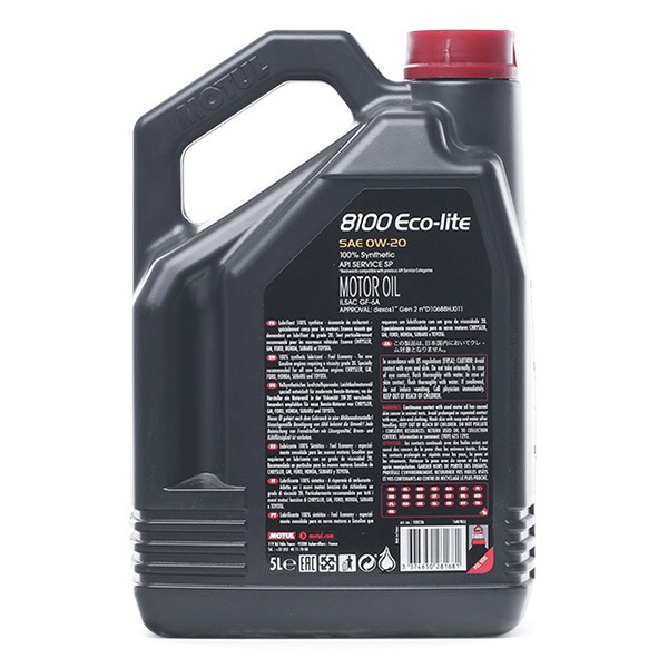 Shop Motul Eco Lite W Motor Oil Liters Synthetic