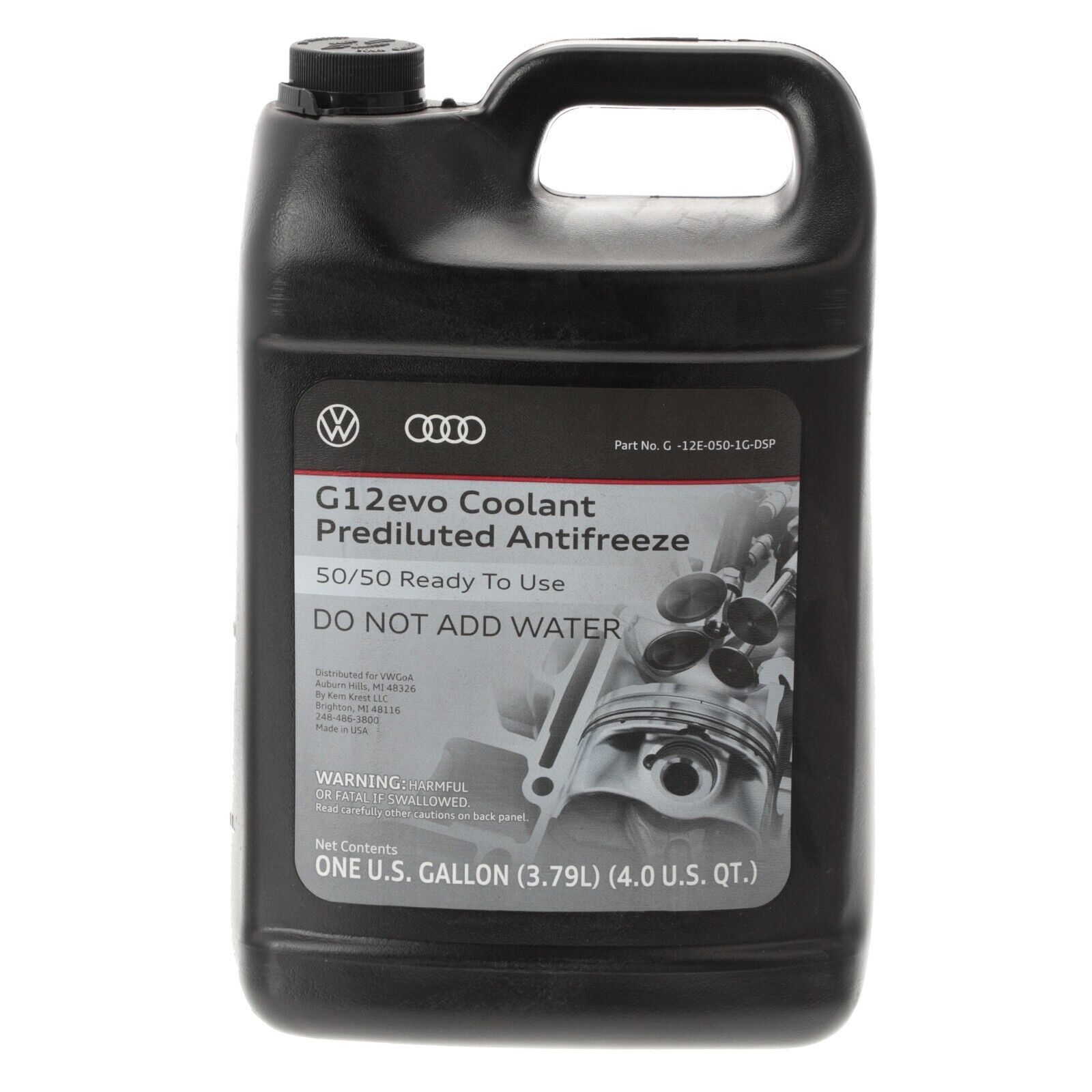 Shop - Vw Audi G12 Evo Pre-mixed 50 50 Coolant Antifreeze (1 Gallon 3 