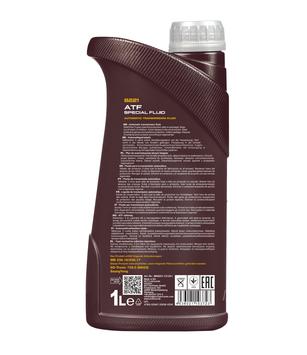 MANNOL DCT/DSG Transmission Fluid 8202 1Liter