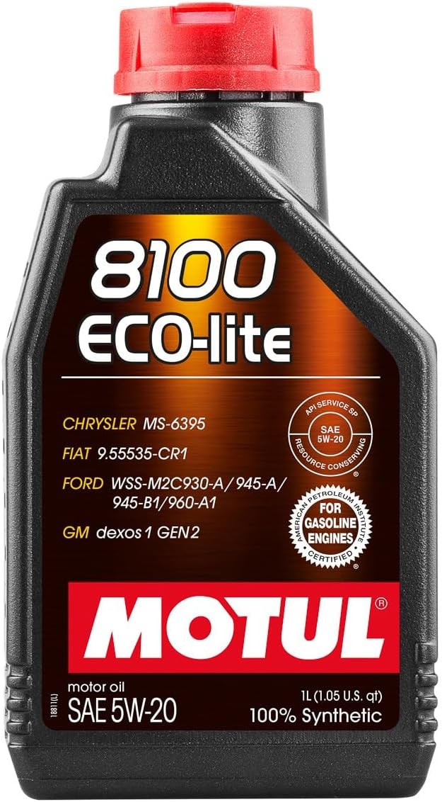 Motul 8100 ECO-LITE 5W-20 Motor Oil 1Liter 100% Synthetic