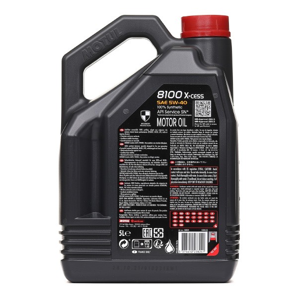Motul 8100 X-cess 5W-40 Motor Oil 5Liter 100% Synthetic