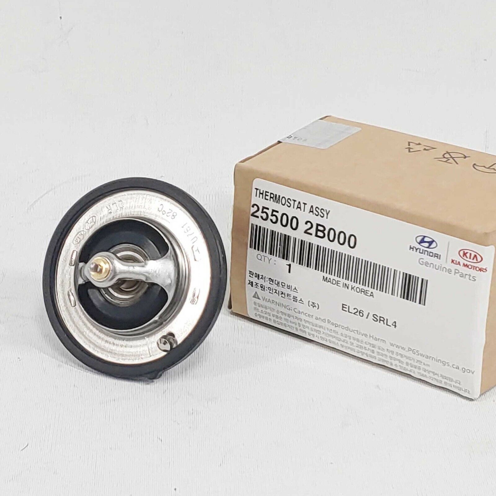 Hyundai/KIA OEM Coolant Thermostat 255002B000