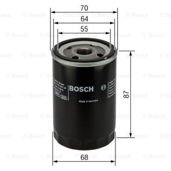Bosch 0986452041 Spin-On Oil Filter