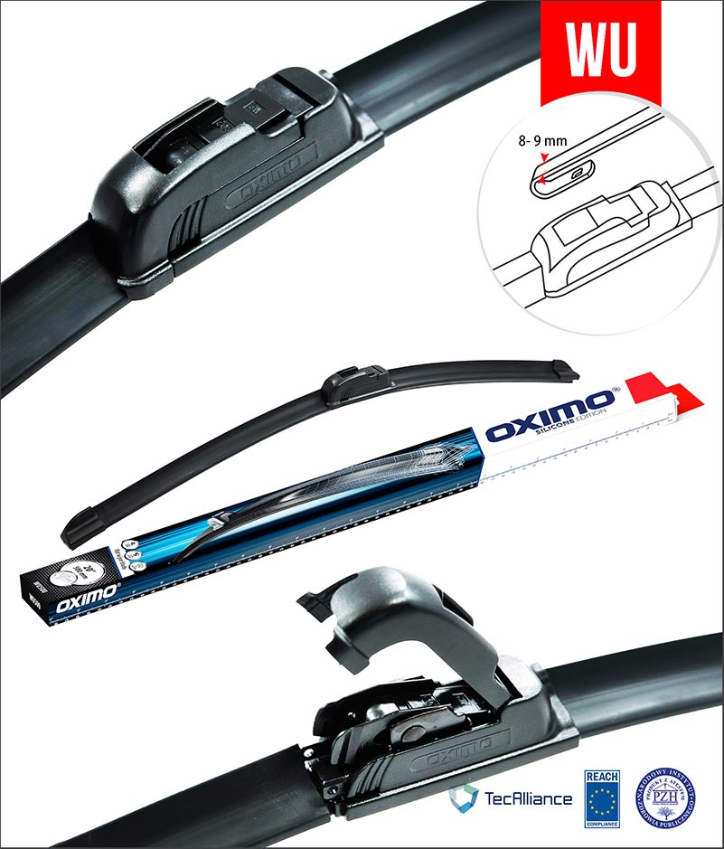Oximo Frameless Front Windshield Wiper Blades (16"/18"/20"/22"/24"/26") Pair