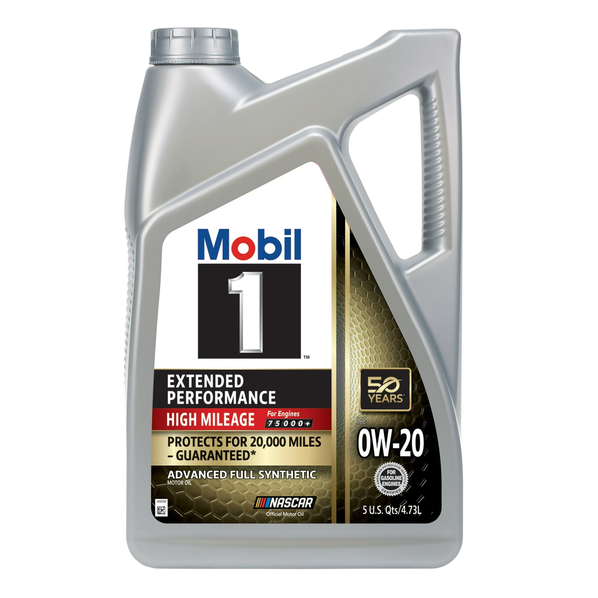 Mobil 1 0W-20 Extended Performance High Mileage Full Synthetic Motor Oil, 5 Quarts (Pack of 3)