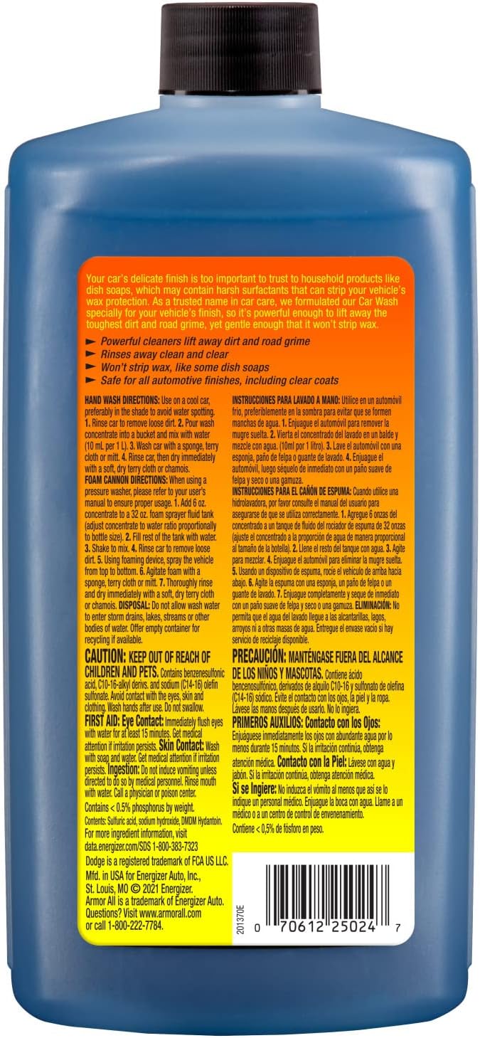 Armor All Car Wash Soap, Foaming Car Wash 709ML