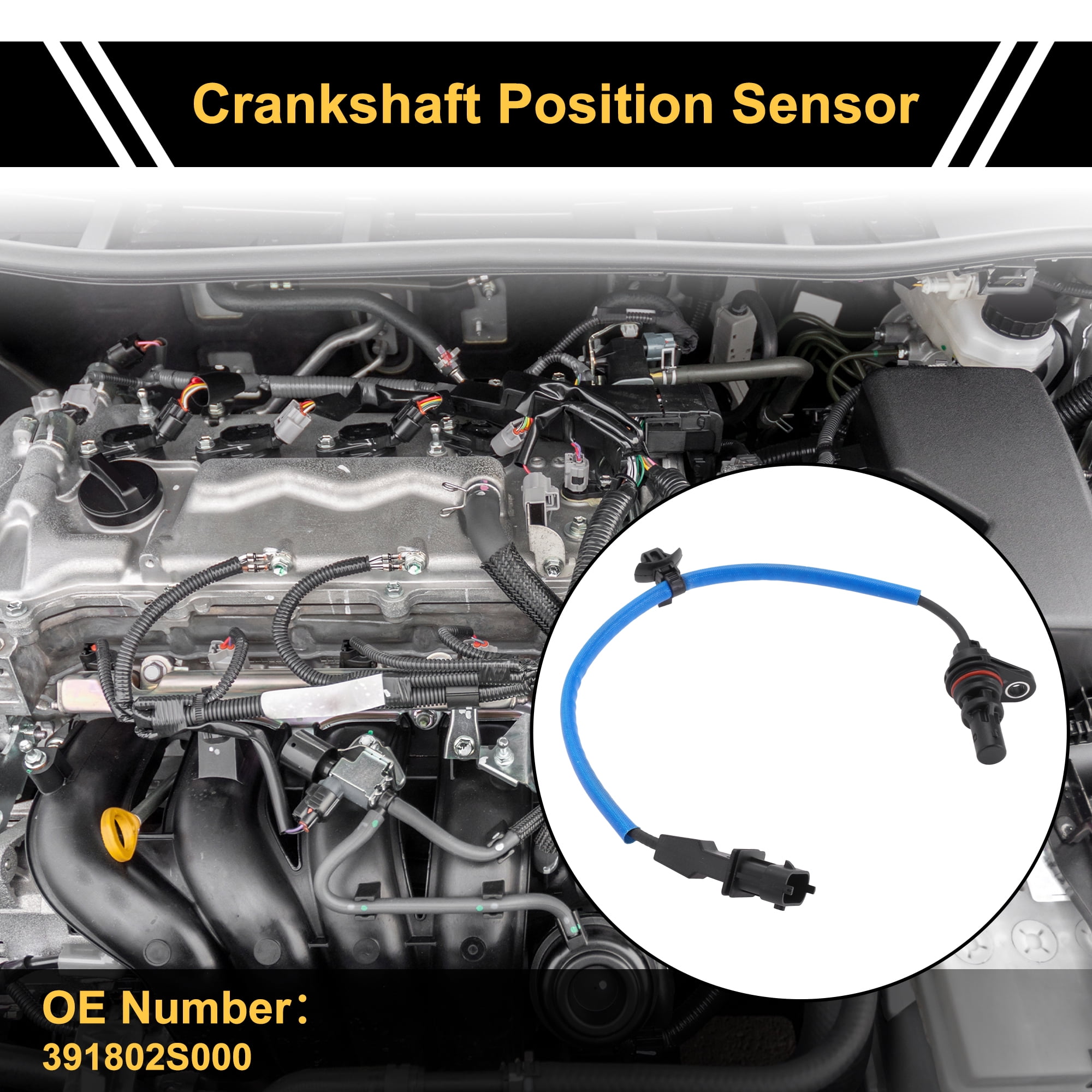 Genuine Crankshaft Position Sensor (391802S000) 1Piece