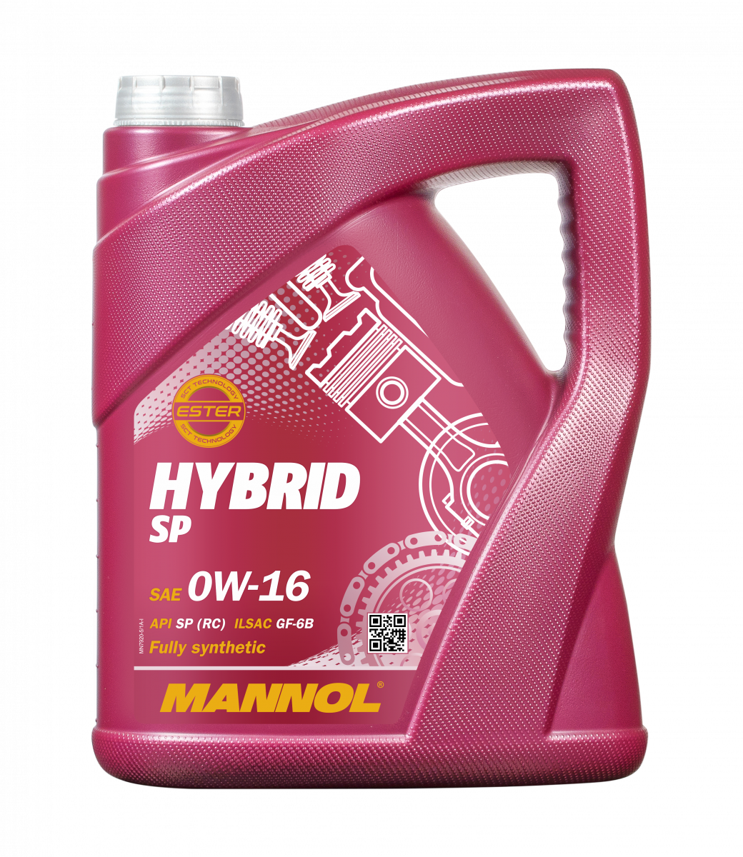 MANNOL Hybrid SP 0W-16 Fully Synthetic Engine Oil 5Liters