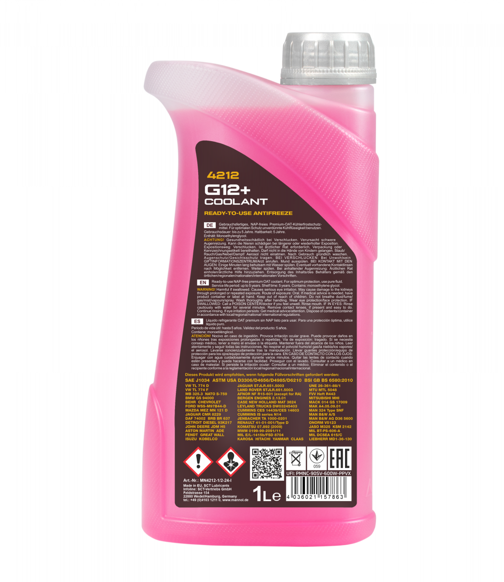 MANNOL Coolant G12+ 1Liter