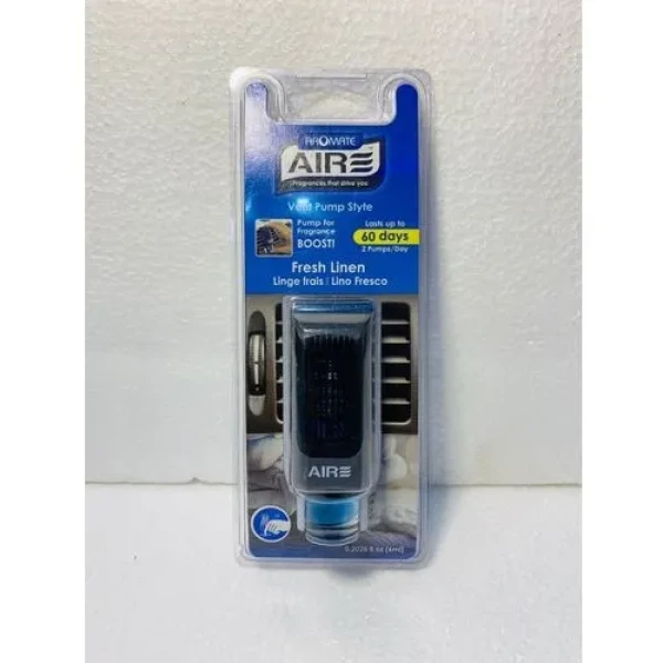 Aromate AC Vent Mount Car Perfume/Air Freshener Fresh Linen Flavor