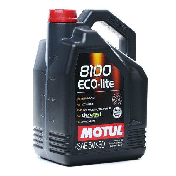 Motul 8100 ECO-LITE 5W-30 Motor Oil 5Liters 100% Synthetic