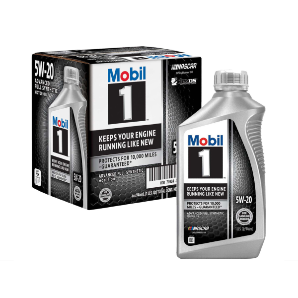 Mobil 1 5W-20 (Advanced Full Synthetic Motor Oil) 1Quart (Pack of 6)