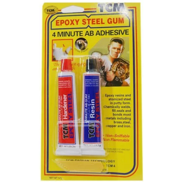 TCM 4-Minutes Epoxy Steel Gum/Adhesive