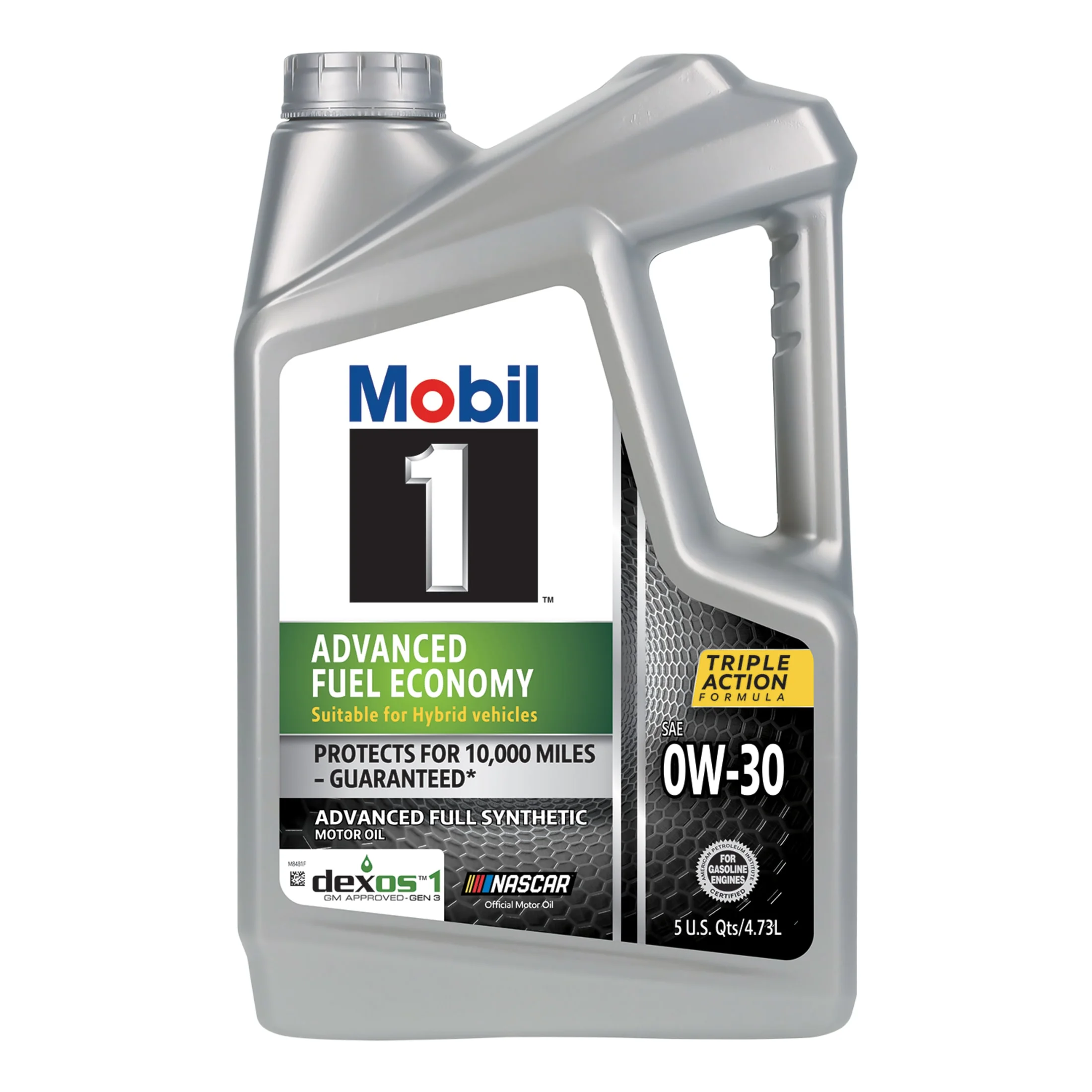 Mobil 1 0W-30 Advanced Fuel Economy Full Synthetic Motor Oil (5Quarts/4.73Liters)