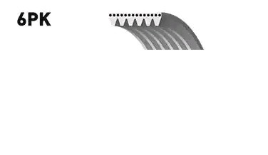 Bosch 6PK2238 Serpentine Ribbed V-Belt 1987946104