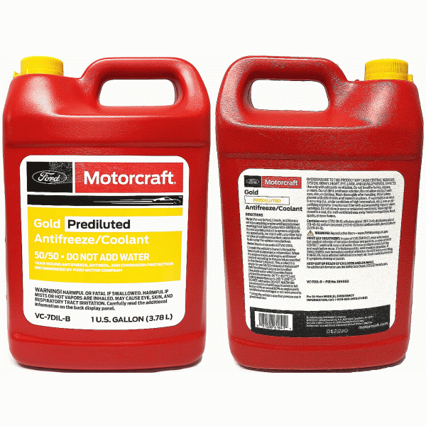 Ford Motorcraft Fluid VC-7DIL-B Gold Pre-Diluted Antifreeze/Coolant