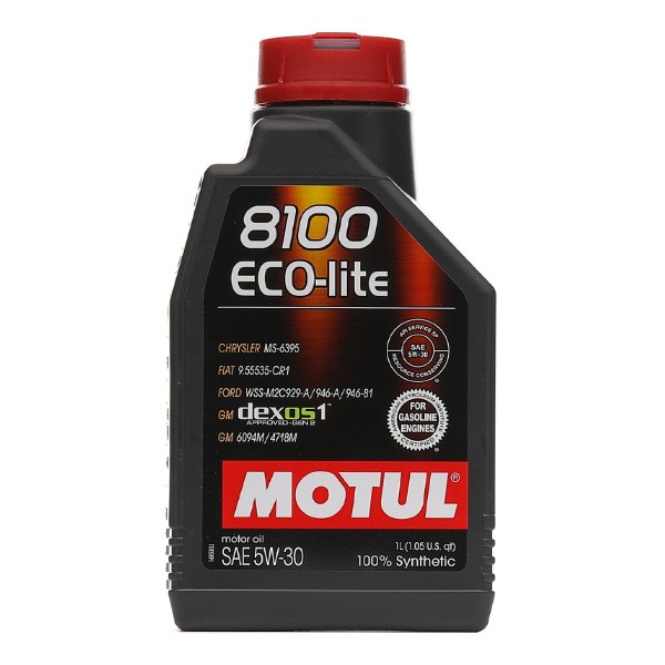 Motul 8100 ECO-LITE 5W-30 Motor Oil 1Liter 100% Synthetic
