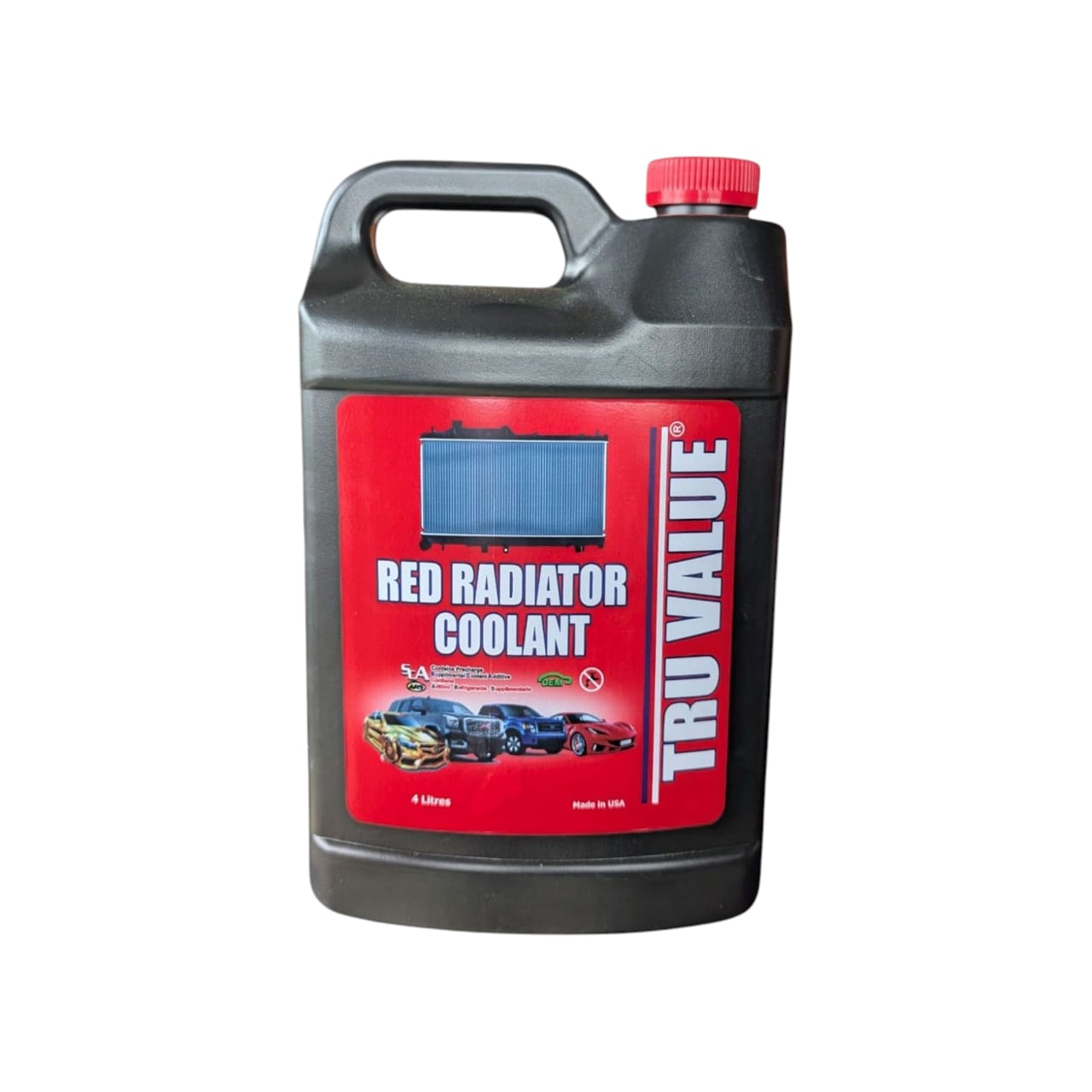 Tru-Value Radiator Coolant & Corrosion Inhibitor 4Liters- Red