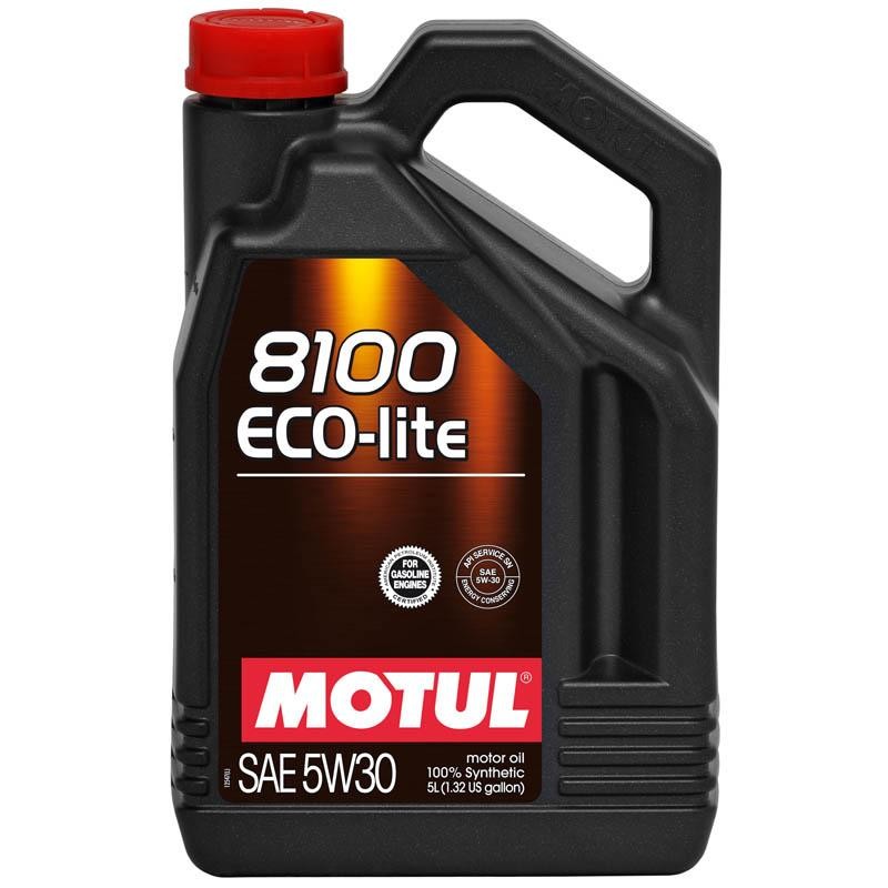 Motul 8100 ECO-LITE 5W-30 Motor Oil 5Liters 100% Synthetic