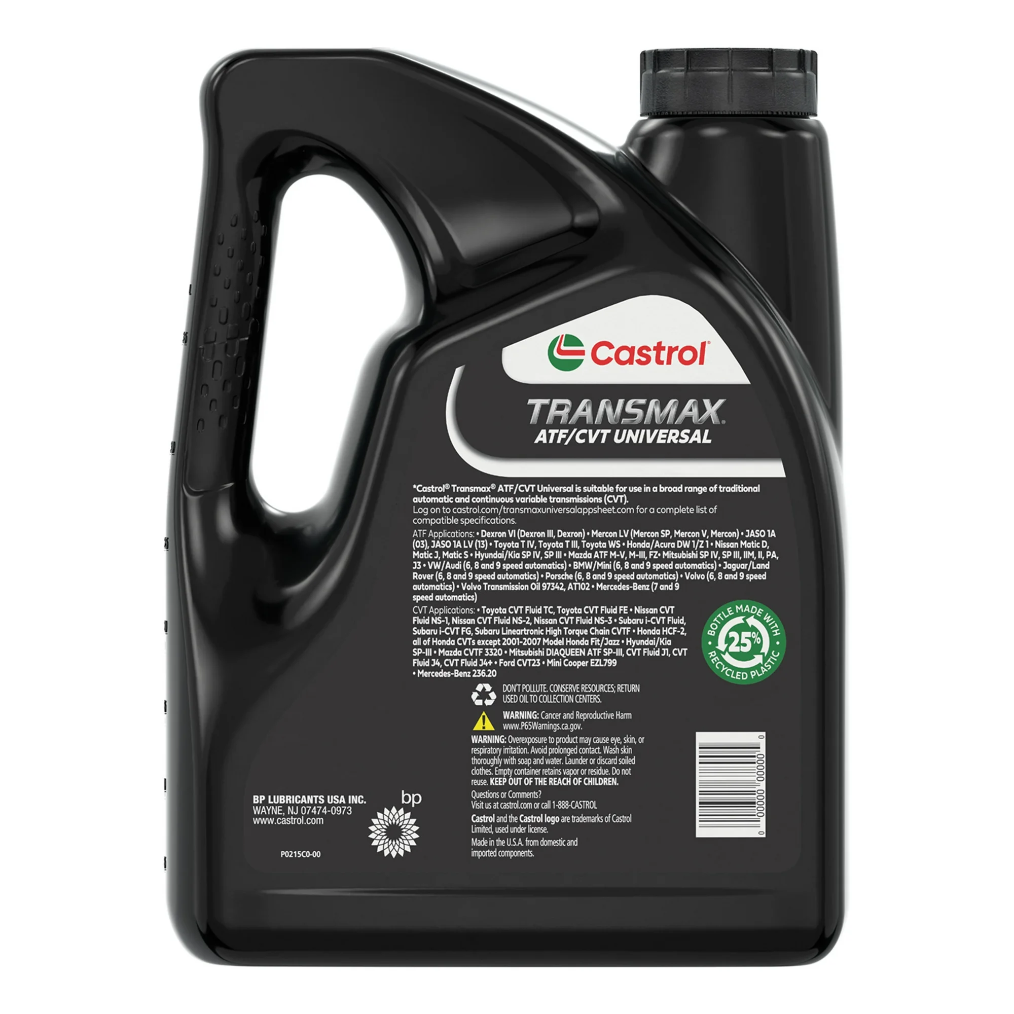 Castrol Transmax ATF/CVT Universal Automatic Transmission Fluid 1 Gallon/3.78 Liters