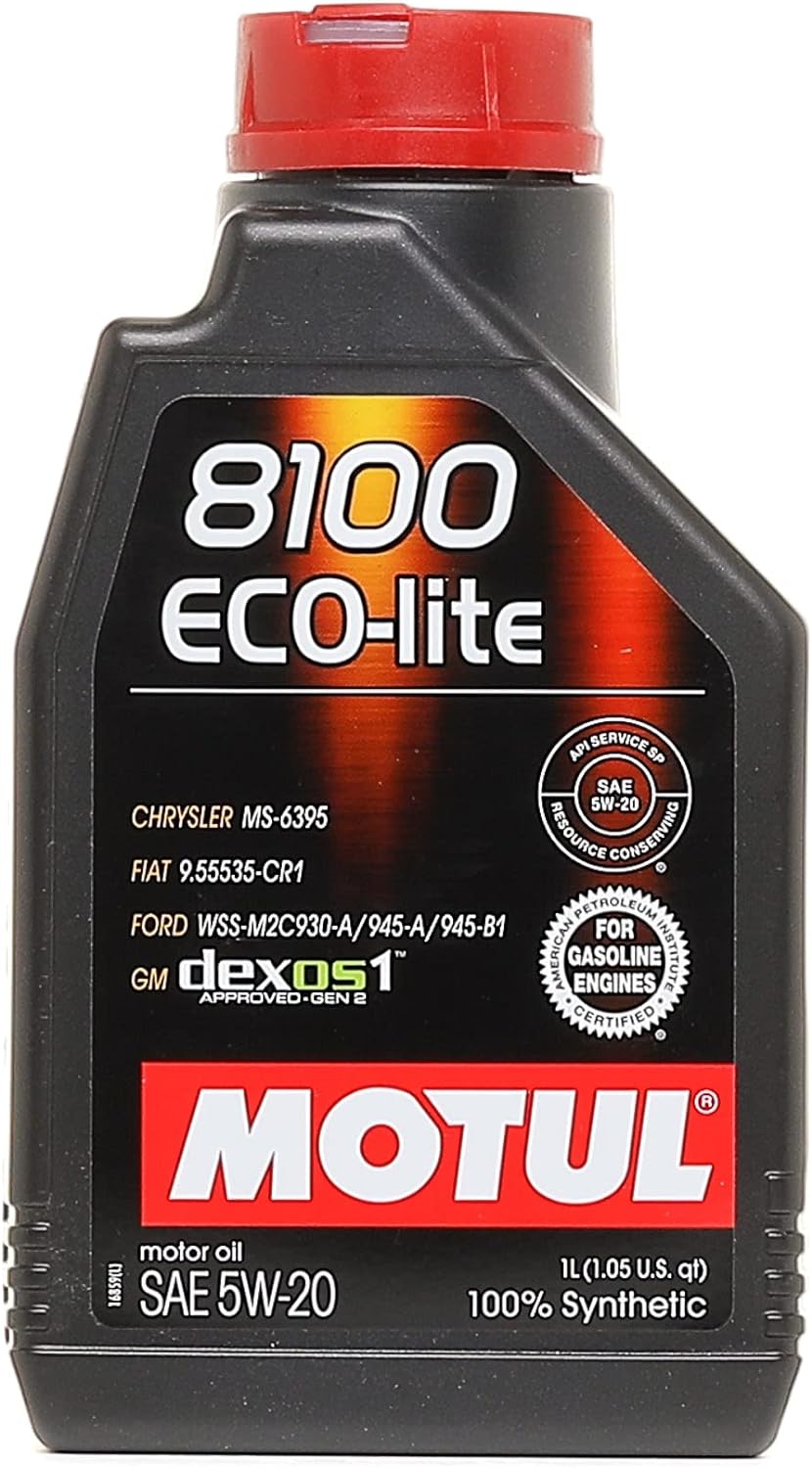 Motul 8100 ECO-LITE 5W-20 Motor Oil 1Liter 100% Synthetic