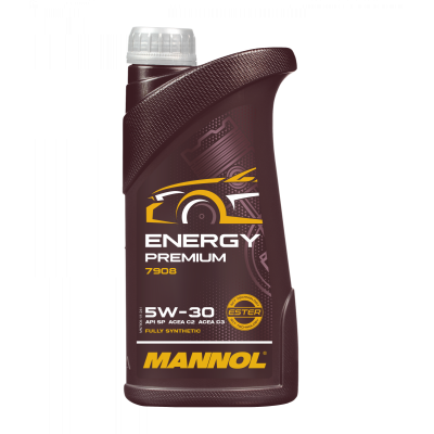 MANNOL Energy Premium 5W-30 Fully Synthetic Engine Oil 1Liter