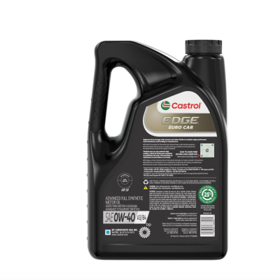 Castrol EDGE 0W-40 A3/B4 Advanced Full Synthetic Motor Oil, 5 Quarts