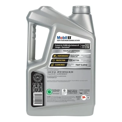 Mobil 1 5W-20 Advanced Full Synthetic Motor Oil  5Quarts (Pack of 3)