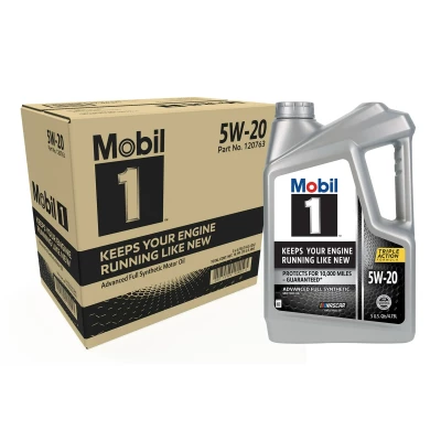 Mobil 1 5W-20 Advanced Full Synthetic Motor Oil  5Quarts (Pack of 3)