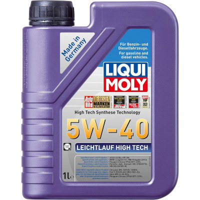 Liqui Moly Leichtlauf High Tech 5W-40 Synthetic Motor Oil- 1 Liter