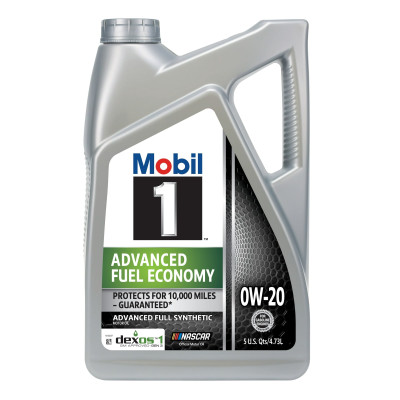 Mobil 1 0W-20 Advanced Fuel Economy Full Synthetic Motor Oil, 5 Quarts (Pack of 3)