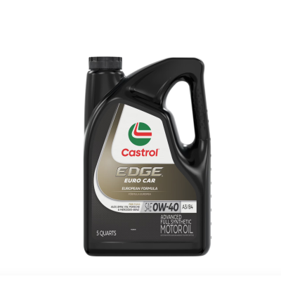 Castrol EDGE 0W-40 A3/B4 Advanced Full Synthetic Motor Oil, 5 Quarts