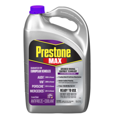 Prestone AF6510 MAX European Vehicles (Purple) Antifreeze and Coolant - 4 Liters