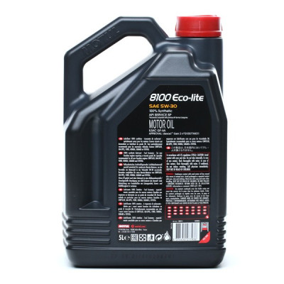 Motul 8100 ECO-LITE 5W-30 Motor Oil 5Liters 100% Synthetic