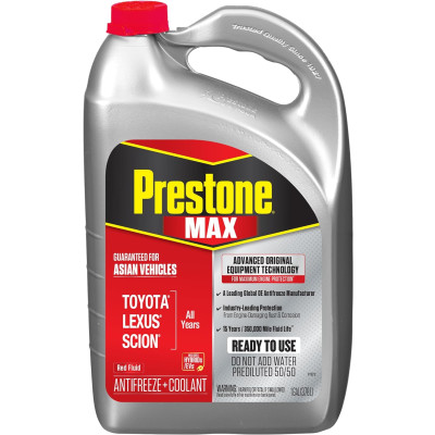 Prestone AF6210 MAX Asian Vehicles (Red) Antifreeze and Coolant - 4 Liters