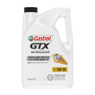 Castrol GTX ULTRACLEAN 5W-30 Oil, 5Quarts