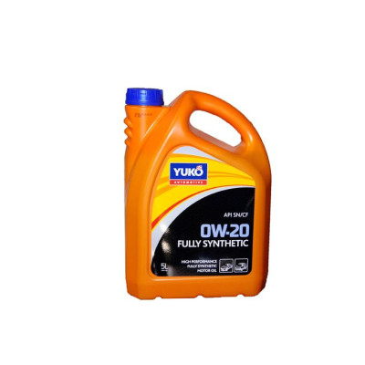 YUKO 0W-20 Full Synthetic engine oil 5Quarts