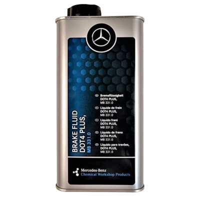 Mercedes Benz Genuine Brake Fluid DOT4 Plus MB 331.0 1Litre A000989560509