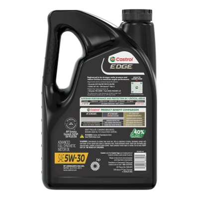 Castrol EDGE 5W-30 Advanced Full Synthetic Motor Oil - 5 Quarts