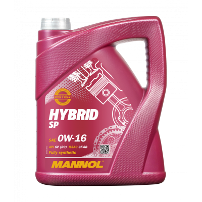 MANNOL Hybrid SP 0W-16 Fully Synthetic Engine Oil 5Liters