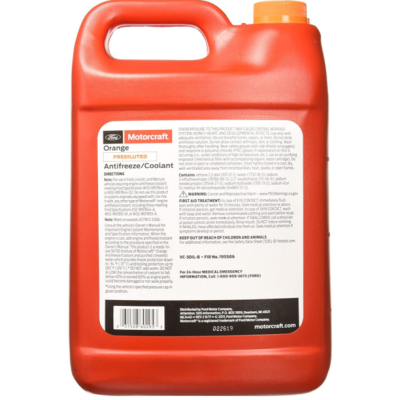 Ford Motorcraft Genuine Coolant VC-3DIL-B Orange Pre-Diluted Antifreeze