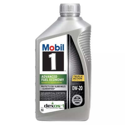 Mobil 1 0W-20 Advanced Fuel Economy Synthetic Motor Oil 1Quart/946ml (Pack of 6)