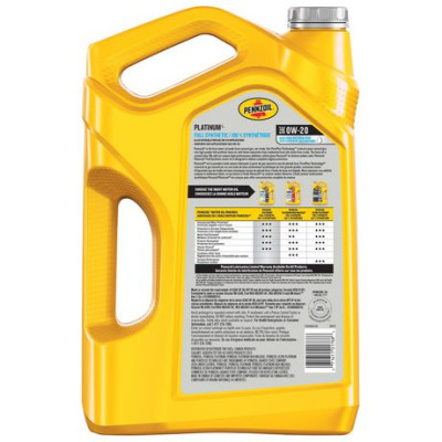 Pennzoil 0W-20 Platinum Full Synthetic Motor Oil 5Quarts