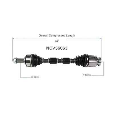 Genuine CV Axle/ Shaft Assembly (44305TBCA51 & 44306TBCA51) Pair