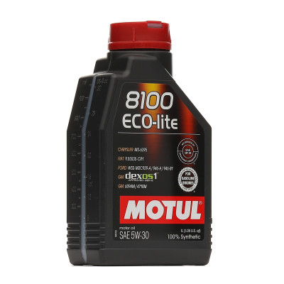Motul 8100 ECO-LITE 5W-30 Motor Oil 1Liter 100% Synthetic