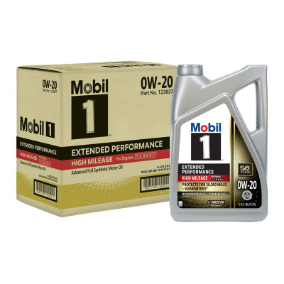 Mobil 1 0W-20 Extended Performance High Mileage Full Synthetic Motor Oil, 5 Quarts (Pack of 3)