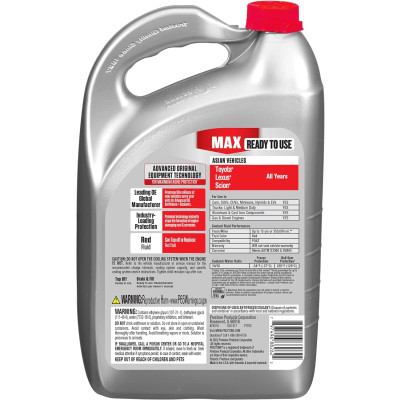 Prestone AF6210 MAX Asian Vehicles (Red) Antifreeze and Coolant - 4 Liters