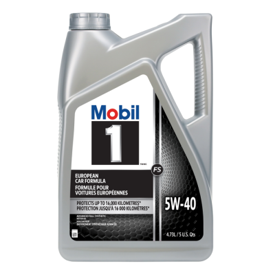 Mobil 1 5W-40 (Advanced Full Synthetic Motor Oil) 5Quarts European Car Formula