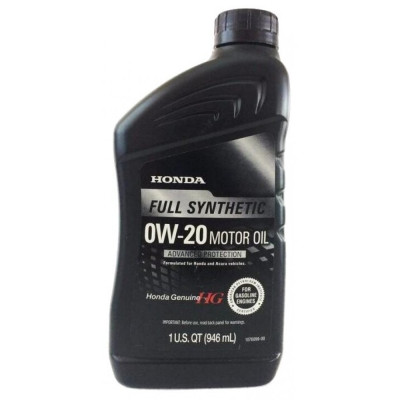 Honda Full Synthetic Motor Oil 0W-20 (Advanced Protection) 08790-9163. 1Quart