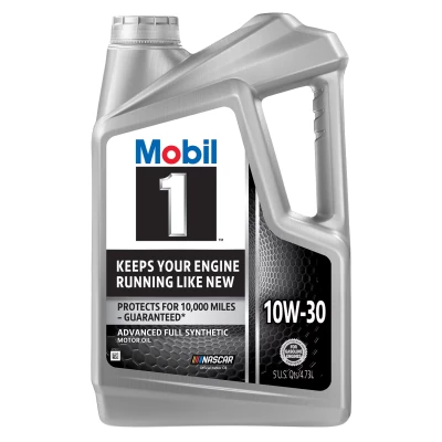 Mobil 1 10W-30 Advanced Full Synthetic Motor Oil 5Quarts/4.73Liters